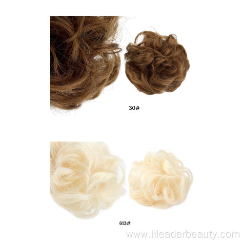 Synthetic Hair Circle Elastic Hair Bands Bun Extensions